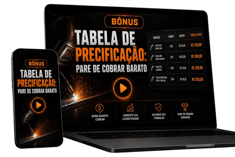 Mockup Tabela de Precificação: Pare de Cobrar Barato