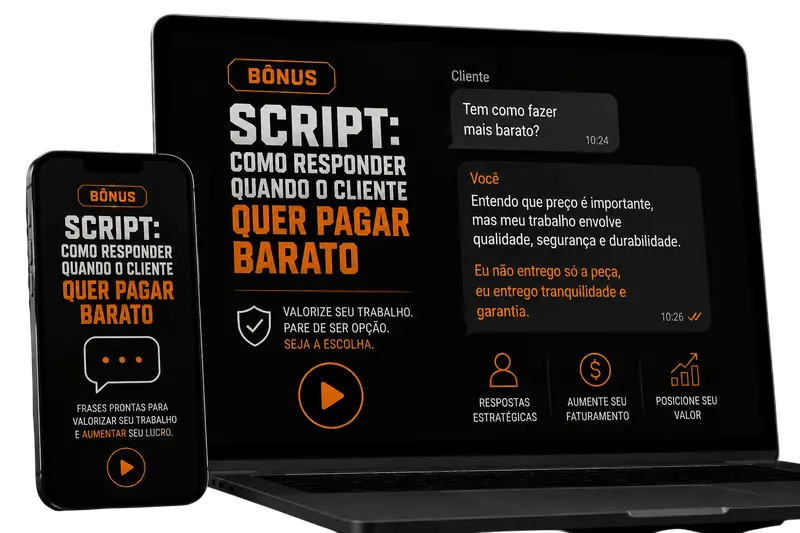 Mockup Script: Como Responder Quando o Cliente Quer Pagar Barato