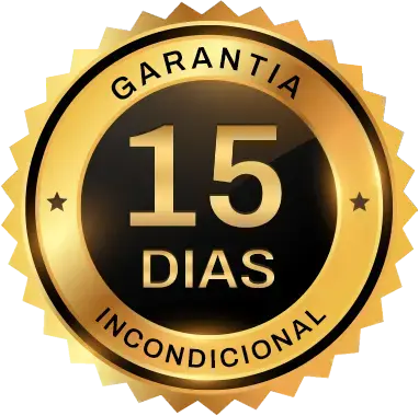 Selo de garantia incondicional de 15 dias