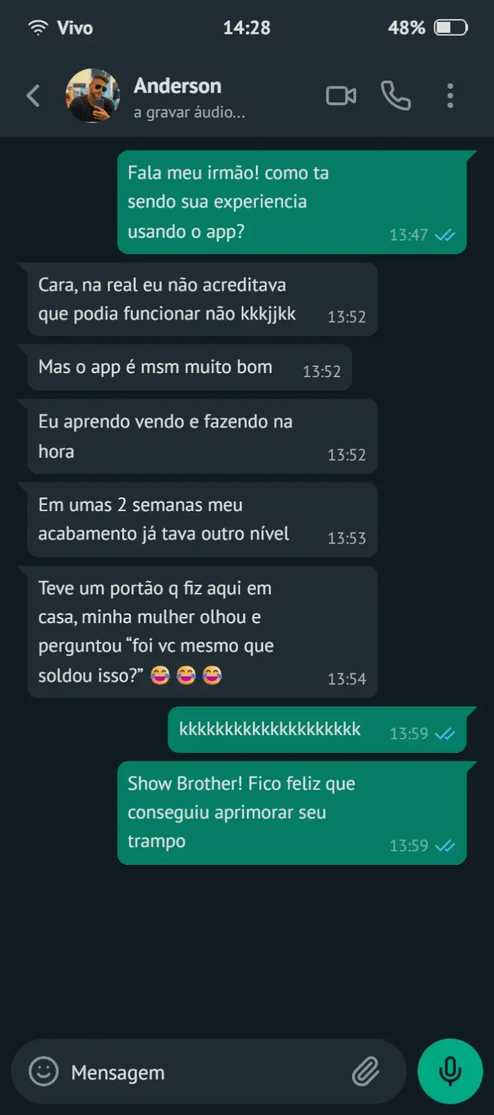 Depoimento de Anderson Lima