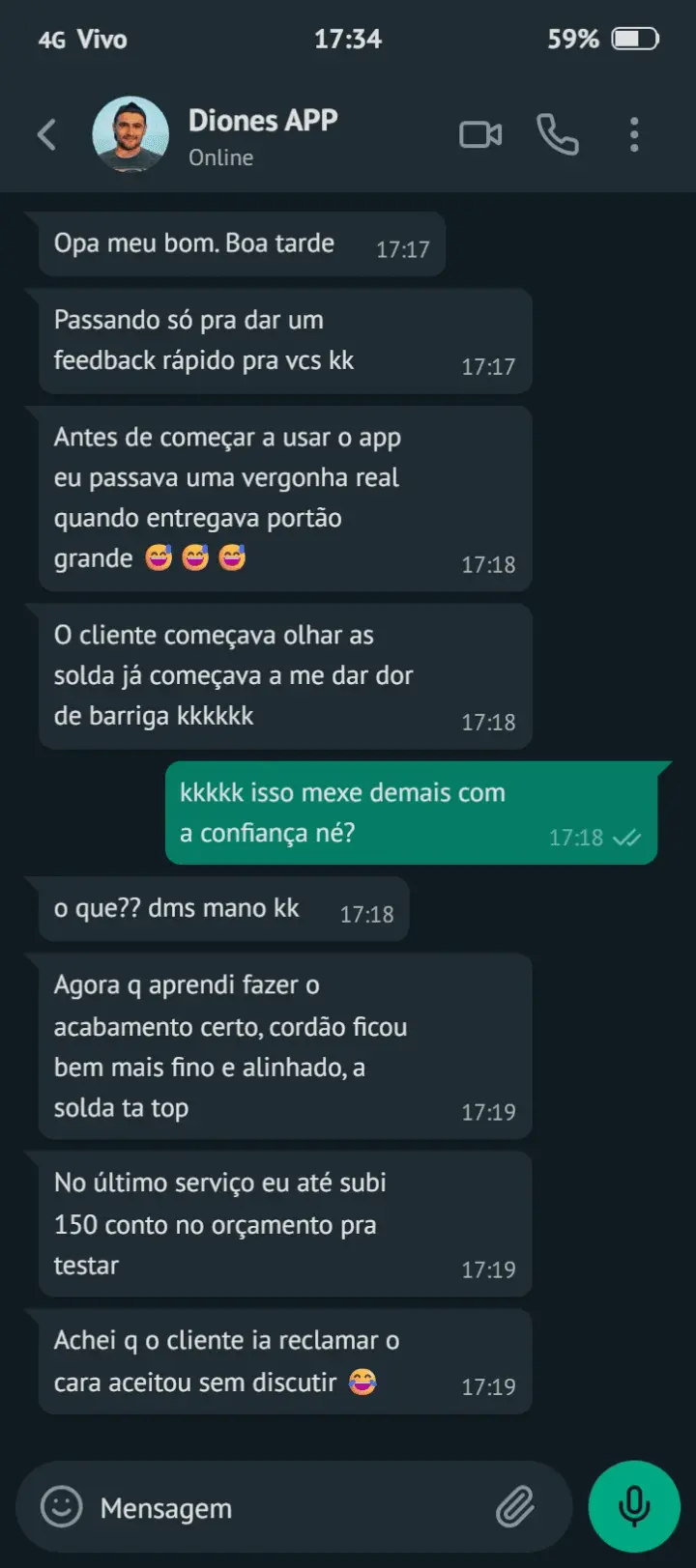 Depoimento de Diones Almeida